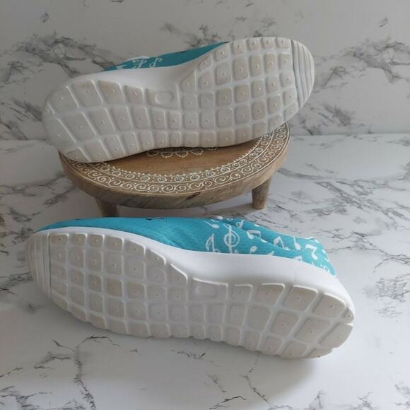 Groove Bags Womens Blue Sneaker w Violin Shoes Size US 7 W - Picture 6 of 8